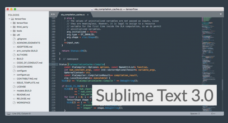 using sublime text 3